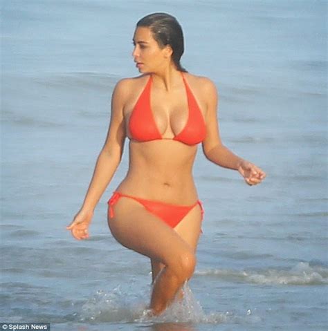 kim kardashian shows off her fabulous curves in a bikini after complaining she needs to lose