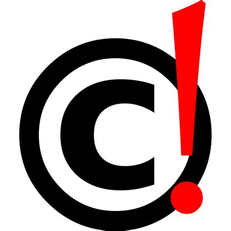 Copyright Warning Free Svg