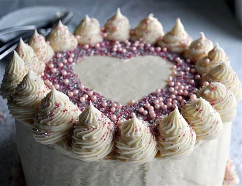 Place layer flat side up on plate. Red Velvet Cake Recipe | Triple Layer with Cream Cheese ...