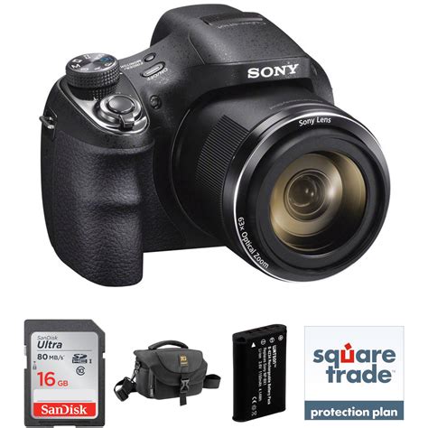 Sony Cyber Shot Dsc H400 Digital Camera Deluxe Kit Black Bandh