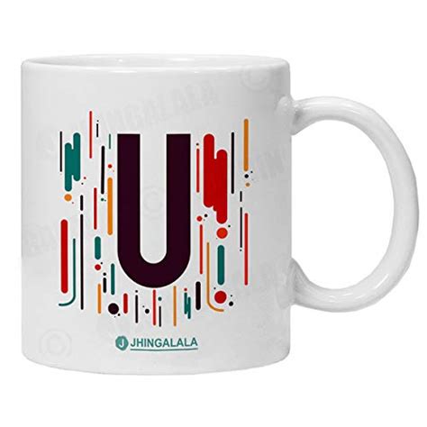 buy jhingalala ceramic coffee tea mug your name first letter printed mug t for mom dad