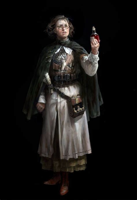 F Merchant Of Potions Traveler Hilvl Wizard Robes Cloak Glasses