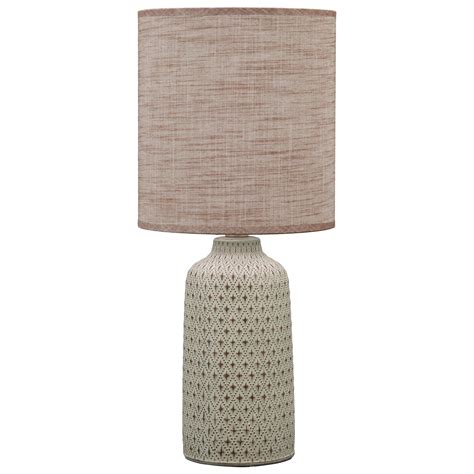 Signature Design By Ashley Lamps Contemporary 070849874 Donnford Brown Ceramic Table Lamp