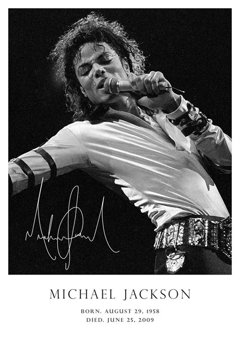 Michael Jackson Poster Wall Art Tribute Memorabilia A X Cm
