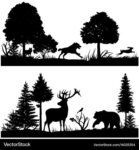 Animal Silhouettes Deer Carinewbi