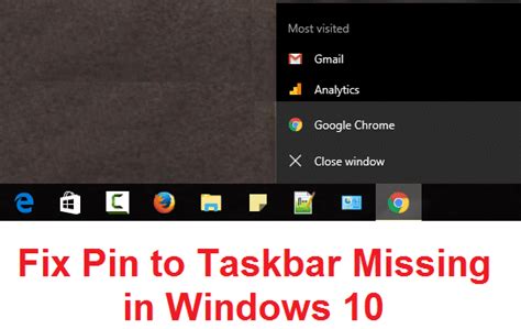 Fix Pin To Taskbar Missing In Windows Troubleshooter Hot Sex Picture