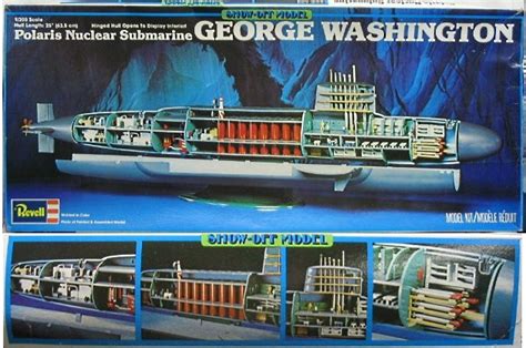 Revell George Washington Polaris Nuclear Submarine Cutaway Model With