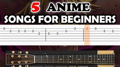 5 Easy Anime Op To Play On Guitar Acordes Chordify