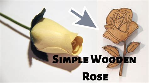 simple wooden rose made for womens days using wood shavings youtube