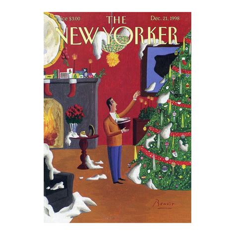 1998 New Yorker Magazine Cover December 21 Benoit Van Innis