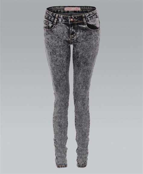 Krisp Acid Wash Cruched Denim Skinny Jeans Jeans And Trousers From Krisp Clothing Uk