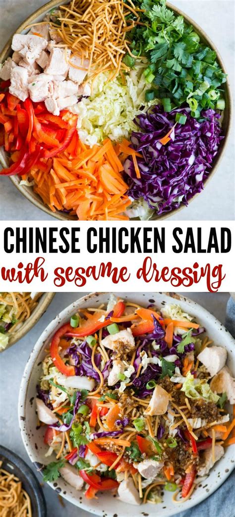 Hawaiian salad with pineapple balsamic salad dressingbarefeet in the kitchen. This Chinese Chicken Salad with Chicken, crunchy ...