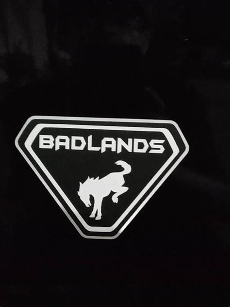 Ford Bronco Sport Badlands Side Emblem Overlay Decal Etsy