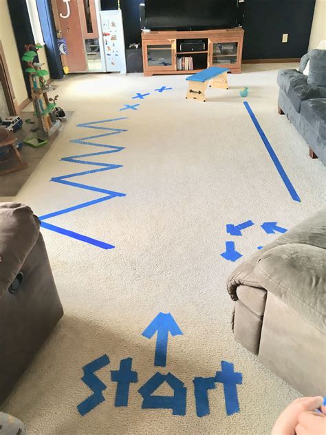 Indoor Painters Tape Obstacle Course The Little Kids Love This And