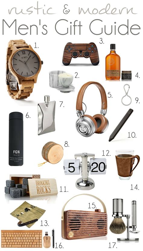 Rustic And Modern Men S Gift Guide Pocketful Of Posies Mens