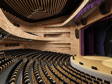 Interior Of The Modern Theater Built In 3d — Stock Photo © Wassiliy