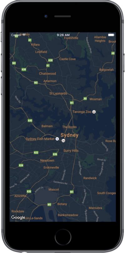 • bug fixes and other improvements. Quick Map Styling - Night Mode | Maps SDK for iOS | Google ...