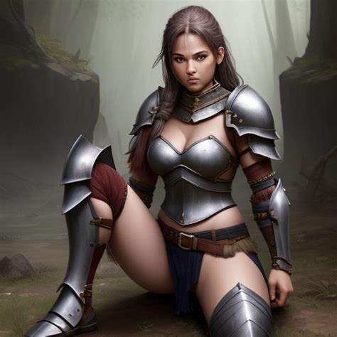 Ai Image Modifier Female Warrior Skimpy Armor Bottomless