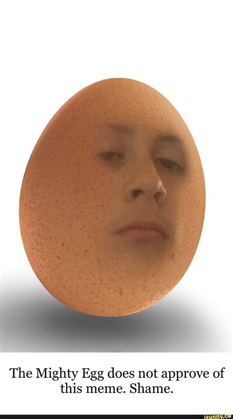 The Mighty Egg Does Not Approve Of This Meme Shame Ifunny Memes Funny Relatable Memes