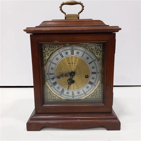 Buy The Vintage Howard Miller Wooden Mantle Clock Goodwillfinds
