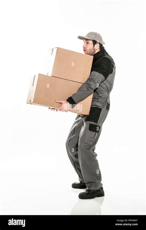 Carrying Heavy Boxes Hi Res Stock Photography And Images Alamy
