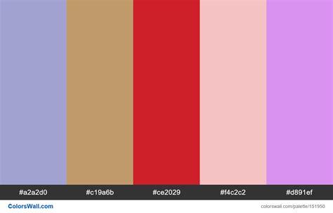 Room Web Colors A2a2d0 C19a6b Ce2029 Colorswall