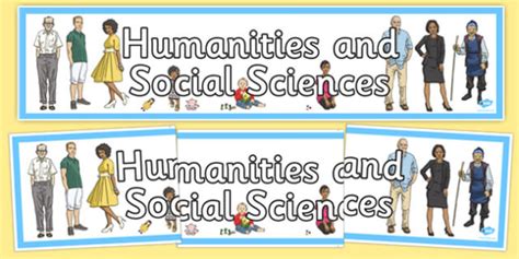 Humanities And Social Sciences Banner Teacher Made