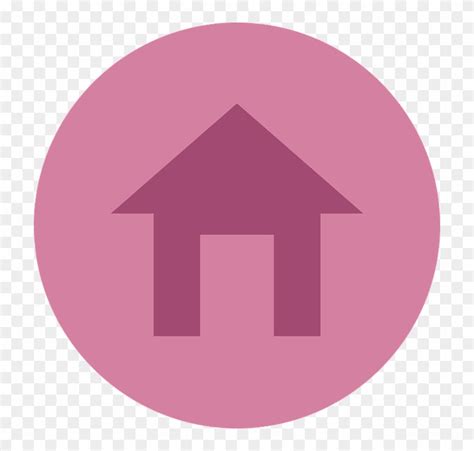 Home Icon Free Vector 4vector Home Button Pink Free Transparent