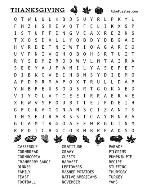 Free Printable Large Print Word Search Puzzles For Seniors