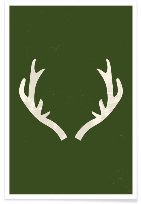 Reindeer Antlers Poster Juniqe