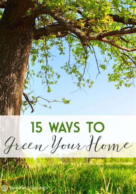 15 Ways To Green Your Home Best Money Saving Tips Green Natural