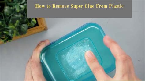 Removing superglue from plastic surfaces can be a bit tricky because dried superglue is plastic, thus the removers are designed to eat through plastic. How to Remove Super Glue From PlasticIn Details