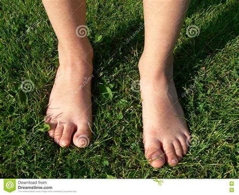 Feet On Grass Stock Photo Image Of Feet Foot Three 72769374