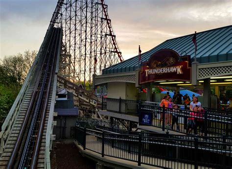 Thunderhawk Roller Coaster At Dorney Park Parkz Theme Parks