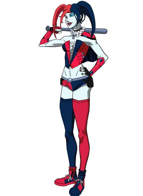 Harley Quinn New 52 Dcamu Fixed Contrast Colours By And0059 On Deviantart