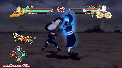 Naruto Ultimate Ninja Storm 3 Obito Vs Tobi Great Ninja War Youtube