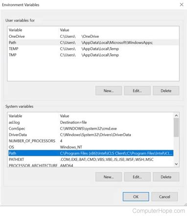 How To Set The Path And Environment Variables In Windows
