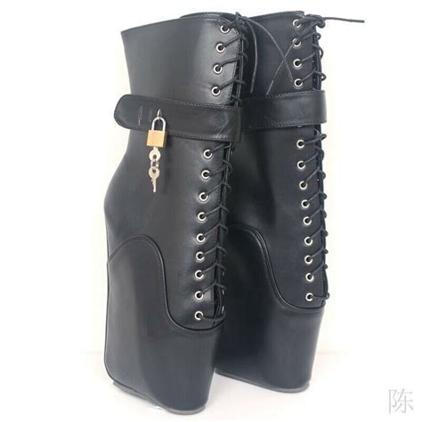 18cm super high heel ballet boots locks night field steel sexy dance large size ebay