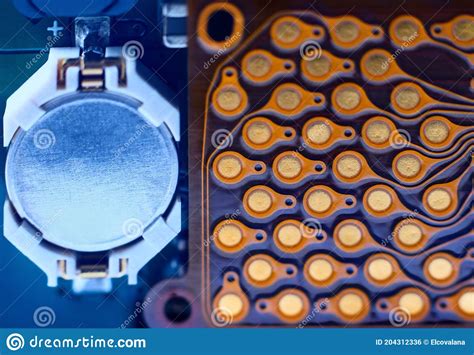 Circuit Board With Electronic Components Stock Photo Image Of Metal