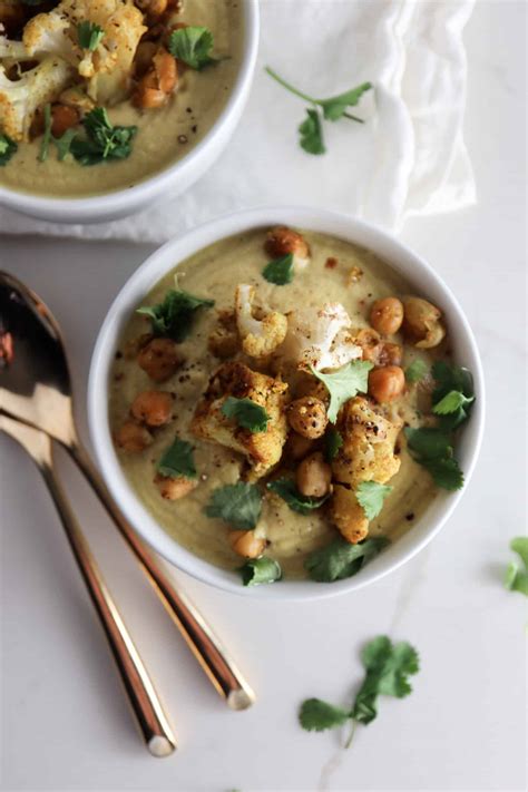 Curried Cauliflower And Chickpea Soup Tipps In The Kitch