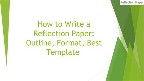 Reflection papers are not limited to movies; 009 Essay Example Presentation Outline Template ~ Thatsnotus