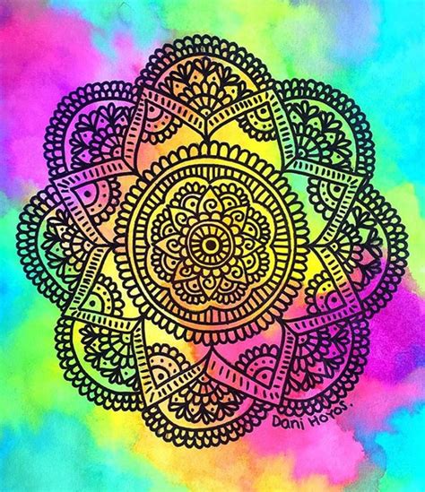 Dani Hoyos Art 💕 Mandalas Arte Arte Zen Imagenes De Mandalas