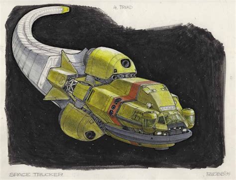 Ron Cobb Space Truckers Alien Spaceship Spaceship Concept