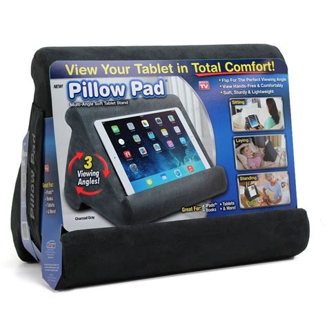 As Seen On Tv Pillow Pad Gray In 2021 Tablet Pillow Tv Pillow See