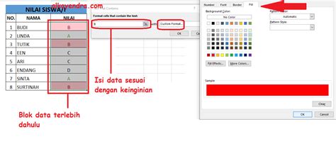 Cara Memberi Warna Cell Dan Font Secara Otomatis Pada Microsoft Excel Sexiz Pix