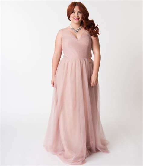 Blush Pink Plus Size Gown Ideas Prestastyle