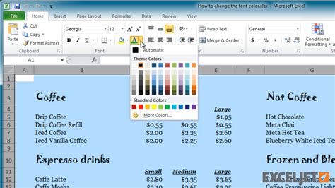 Excel Tutorial How To Change The Font Color In Excel Sexiezpicz Web Porn