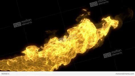 Realistic Stream Of Fire Like Fire Breathing Dragons Flames With Alpha
