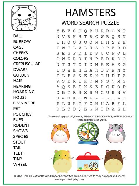 Pets Word Search Puzzle Puzzles To Play