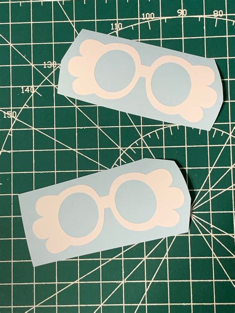 bluey inspired grannies glasses tiny decal etsy